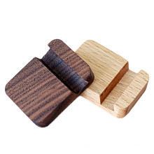 FQ marca personalizado escritorio de madera perezoso mano titular de teléfono móvil